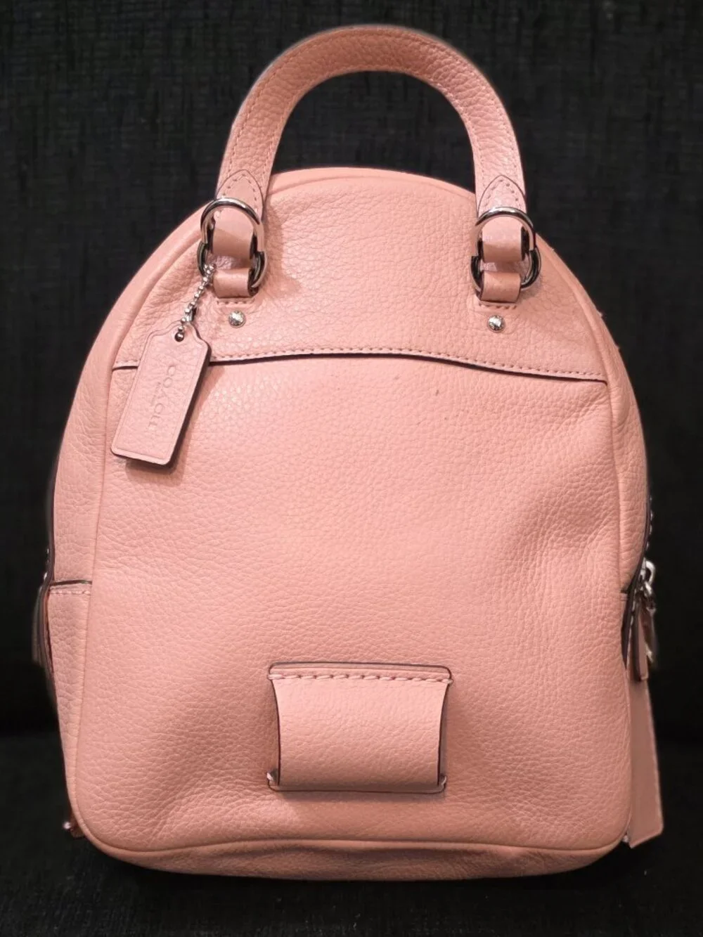 Coach Andi Light Pink Leather Convertible Mini Backpack